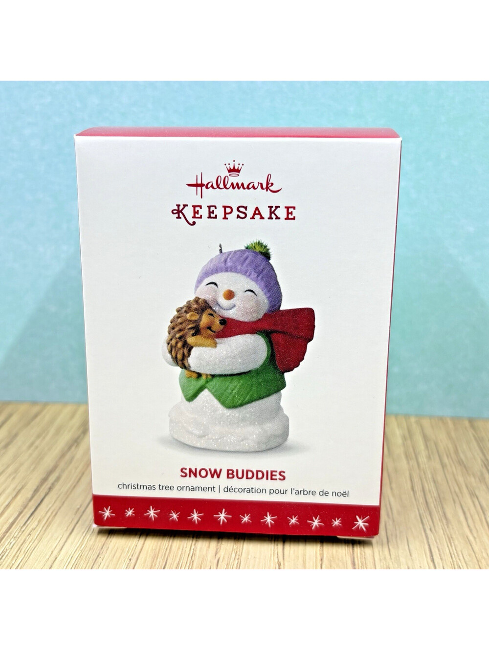 2016 Hallmark Keepsake Snow Buddies 19th In Series Ornament Snowman Hedgehog NIB
